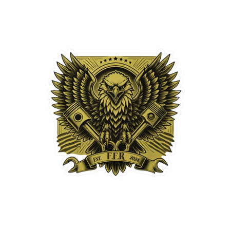 American Made Eagle and Pistons Sticker - Swag/ Freedom Forge Revolution
