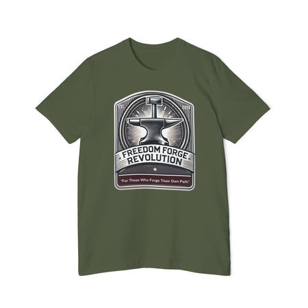 American Made Hammer And Anvil - Unisex T-Shirt/ Freedom Forge Revolution