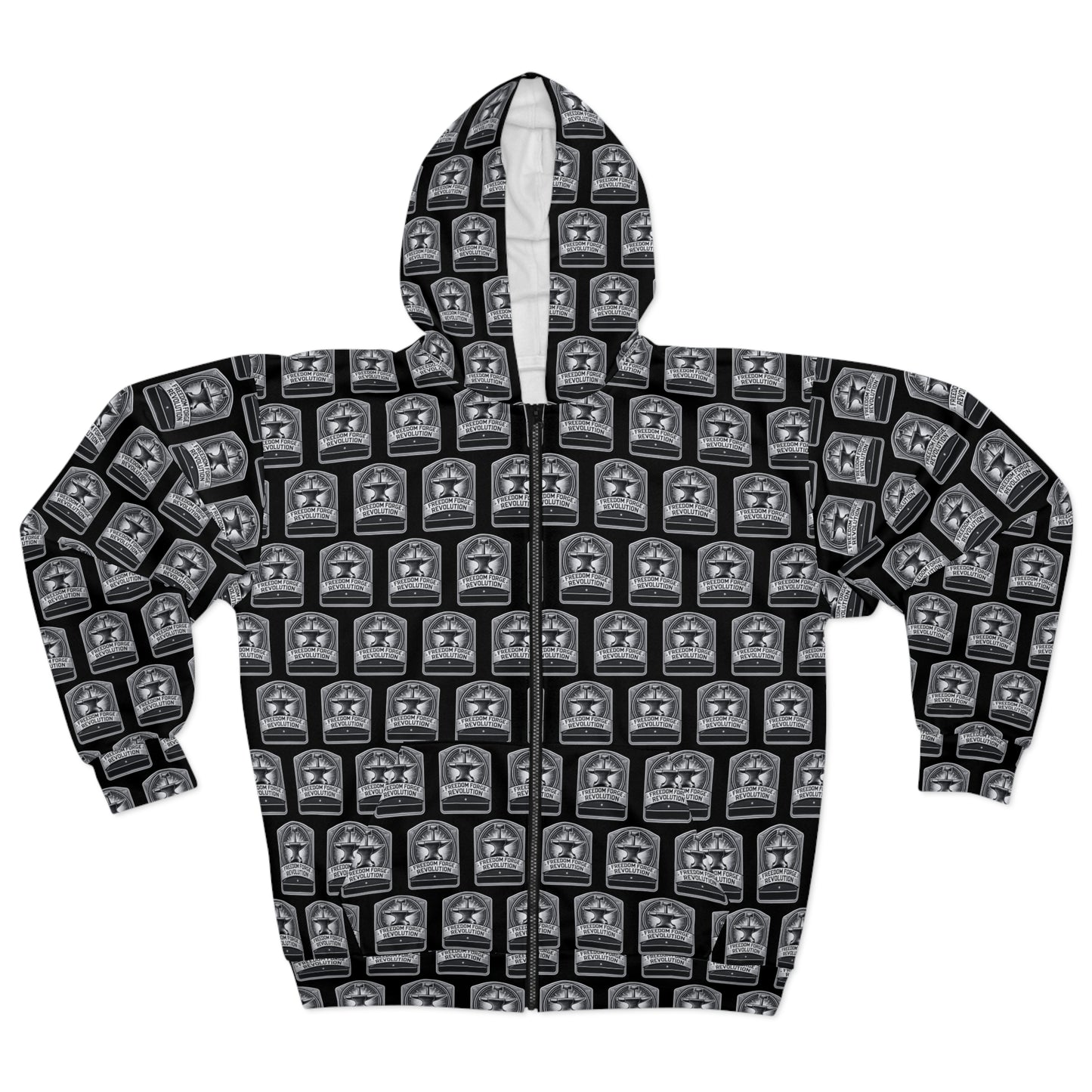 Unisex Zip Hoodie - Freedom Forge Revolution