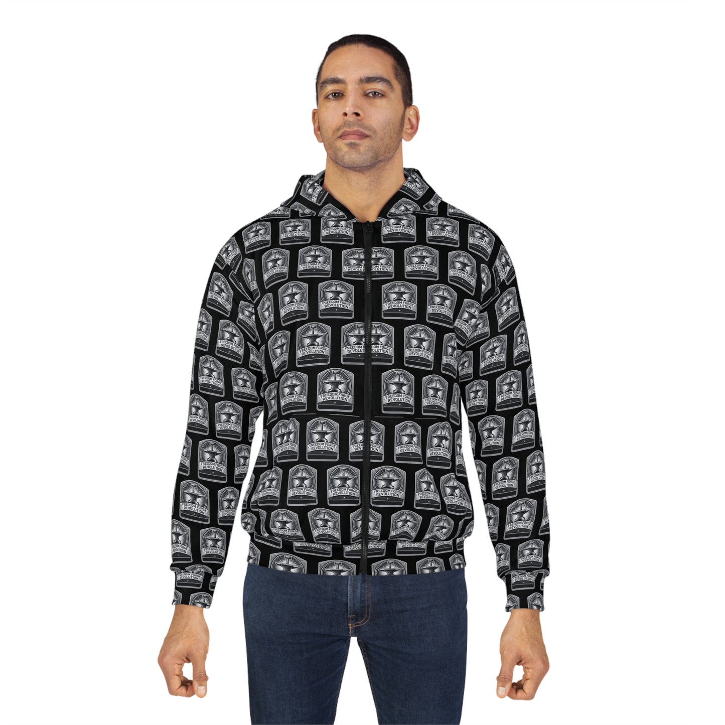 Unisex Zip Hoodie - Freedom Forge Revolution