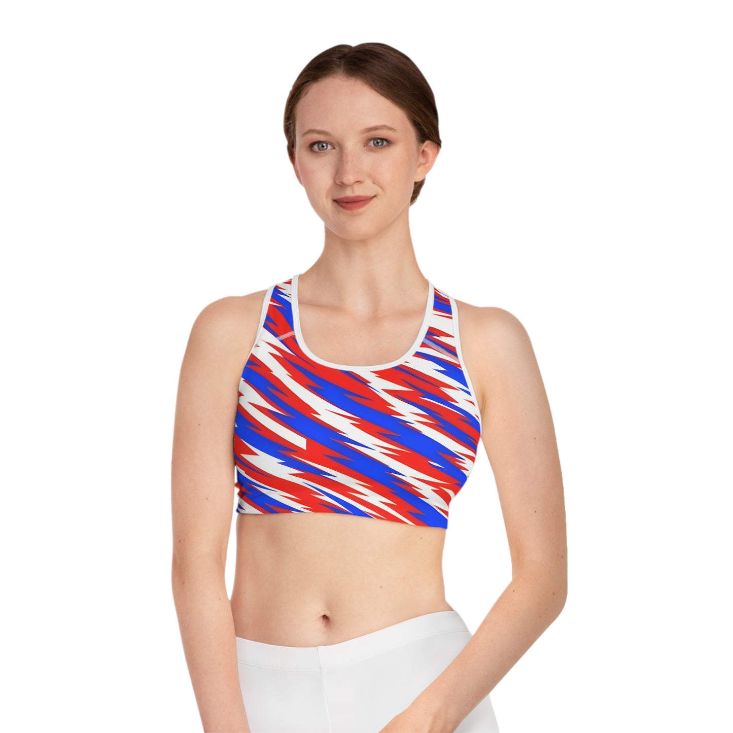 Empowering Graphic Sports Bra - Freedom for Revolution