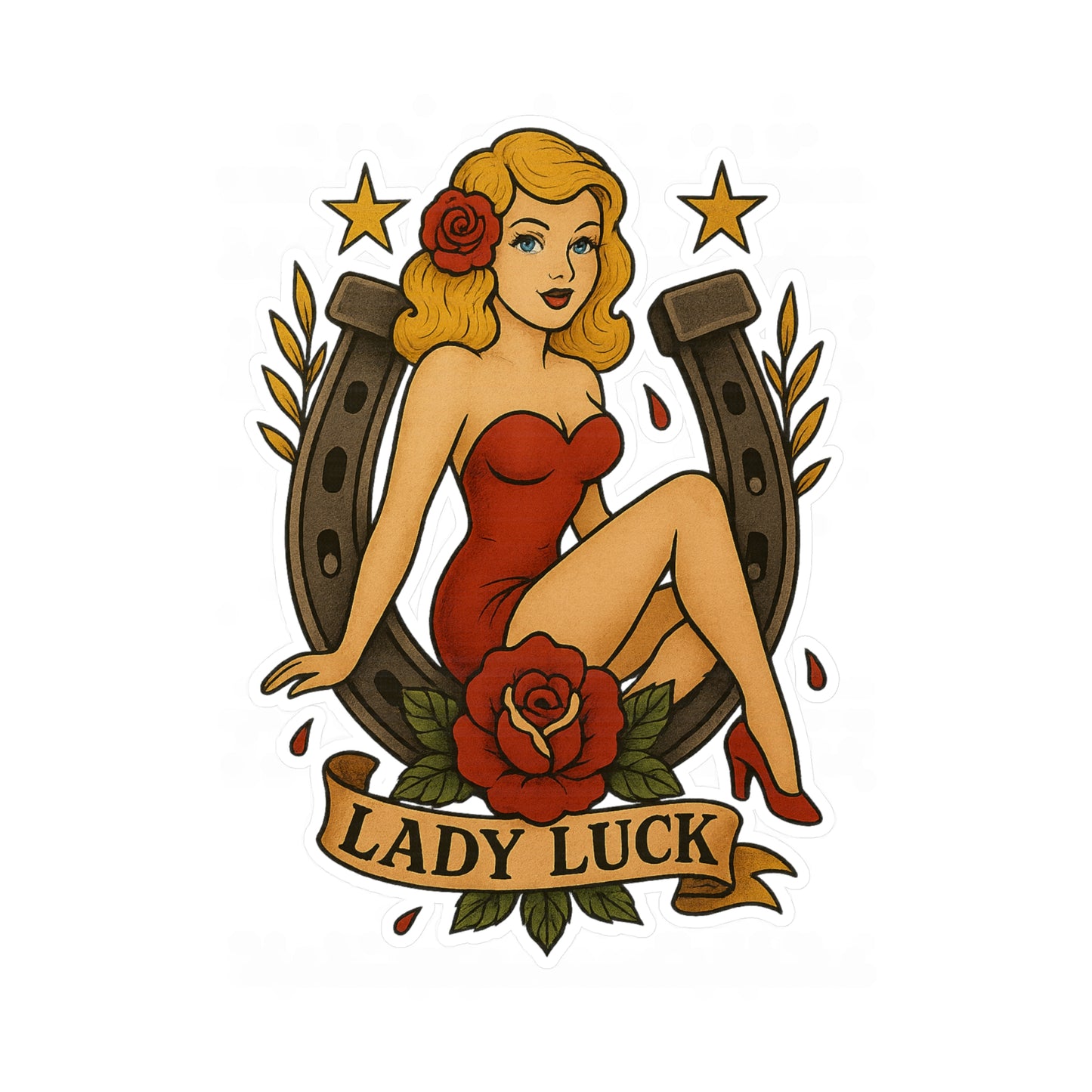 Lady Luck Sticker