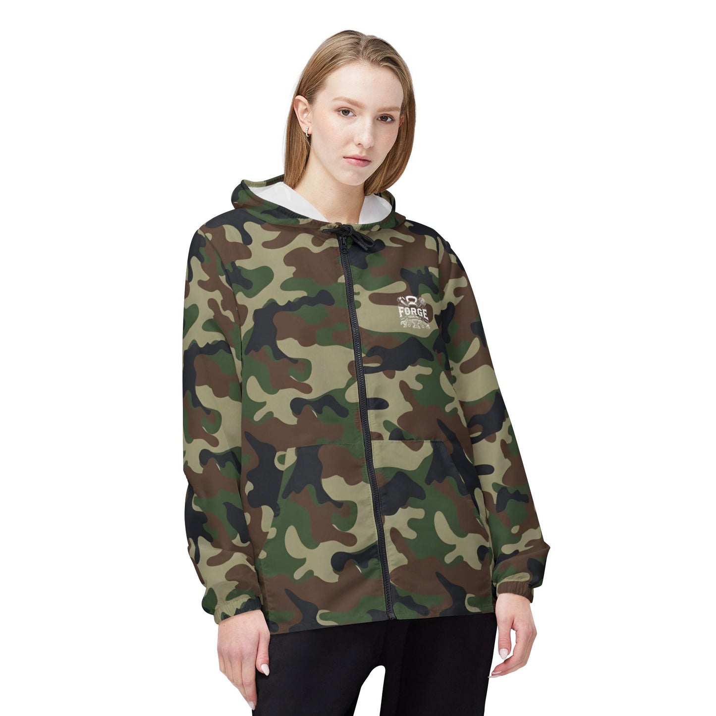 Camo Copy of Freedom Forge Revolution Windbreaker Jacket - Embrace Your Path
