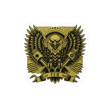 American Made Eagle and Pistons Sticker - Swag/ Freedom Forge Revolution