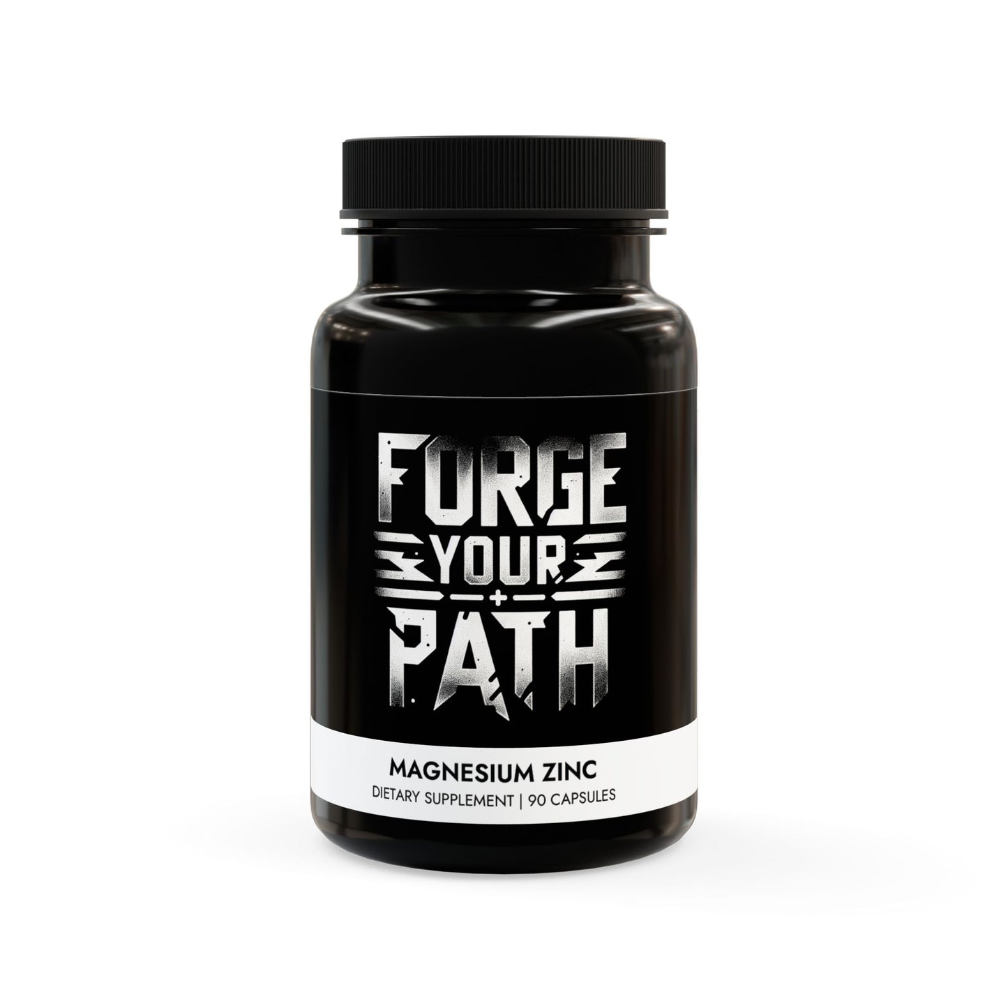 Magnesium Zinc Supplement (90 Capsules)Forge Your Path Forge Your Path™ Magnesium + Zinc – Strength & Recovery Support