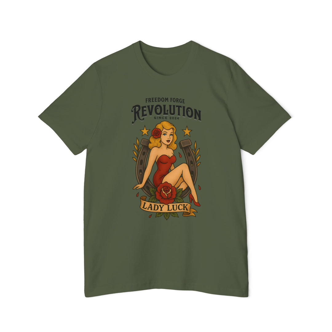 American Made Lady Luck - Unisex T-Shirt/ Freedom Forge Revolution