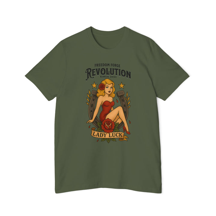 American Made Lady Luck - Unisex T-Shirt/ Freedom Forge Revolution