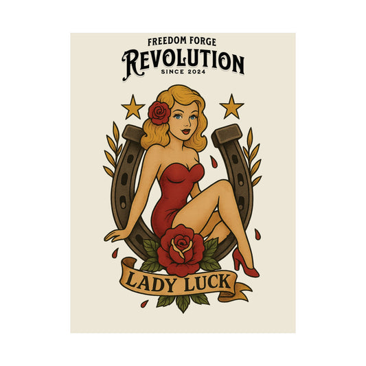 Lady Luck Matte Vertical Poster
