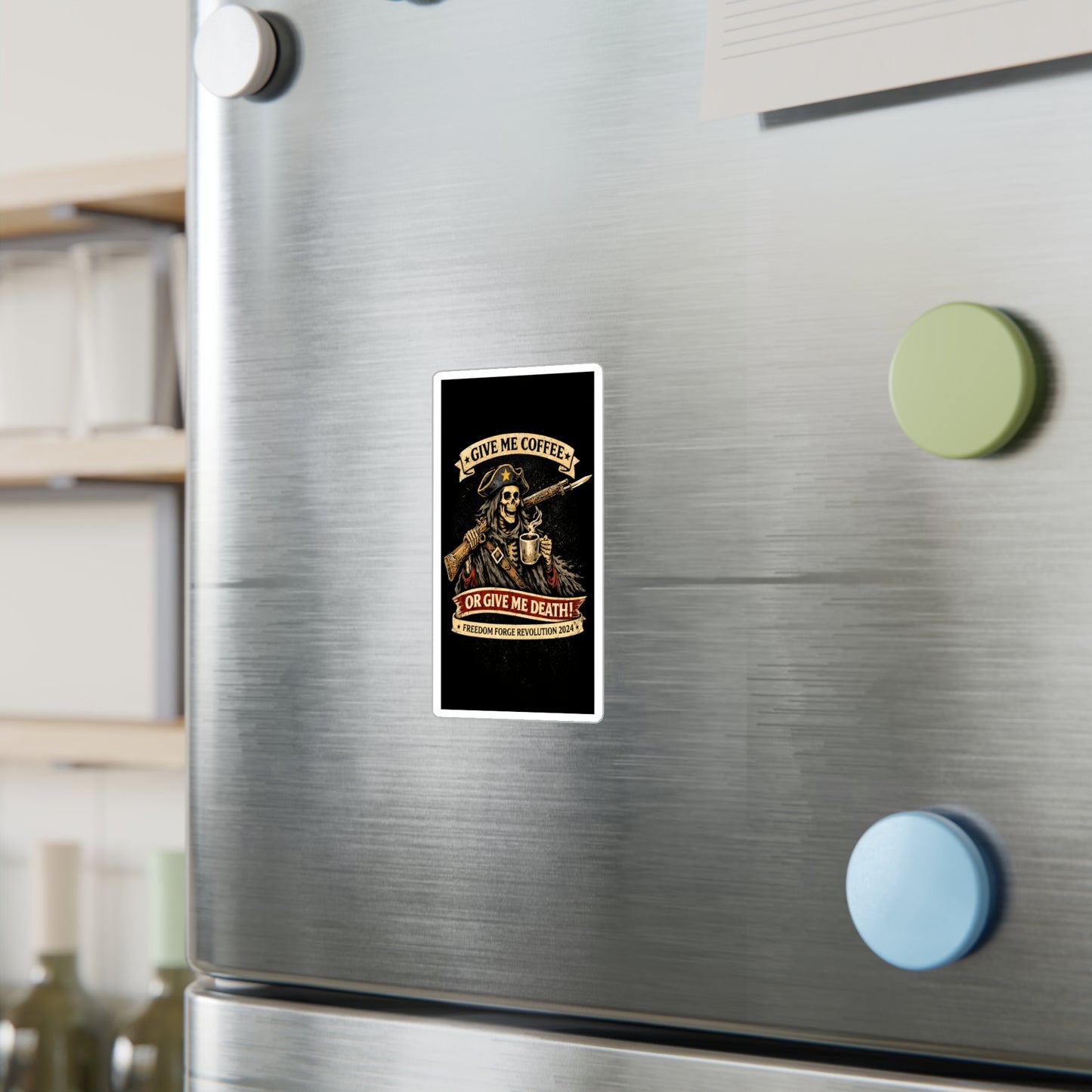 Coffee Or Death Sticker