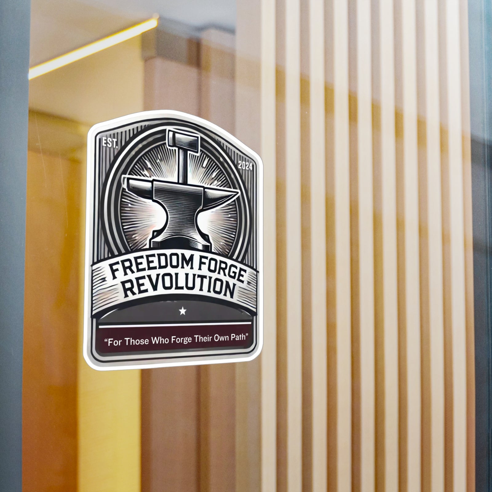 American Made Hammer and Anvil Sticker - Swag/ Freedom Forge Revolution