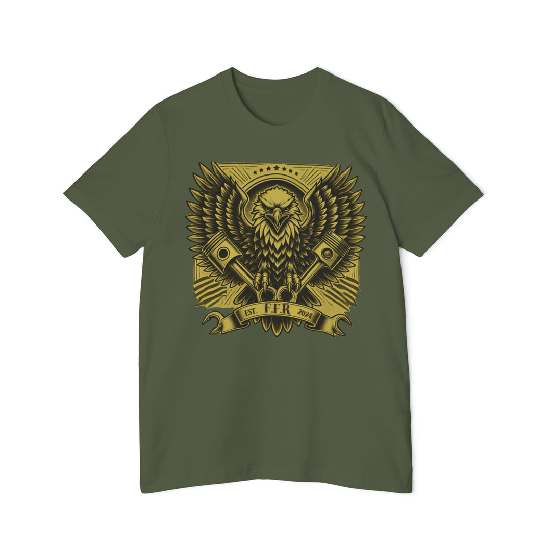 American Made Eagle And Pistons - Unisex T-Shirt/ Freedom Forge Revolution