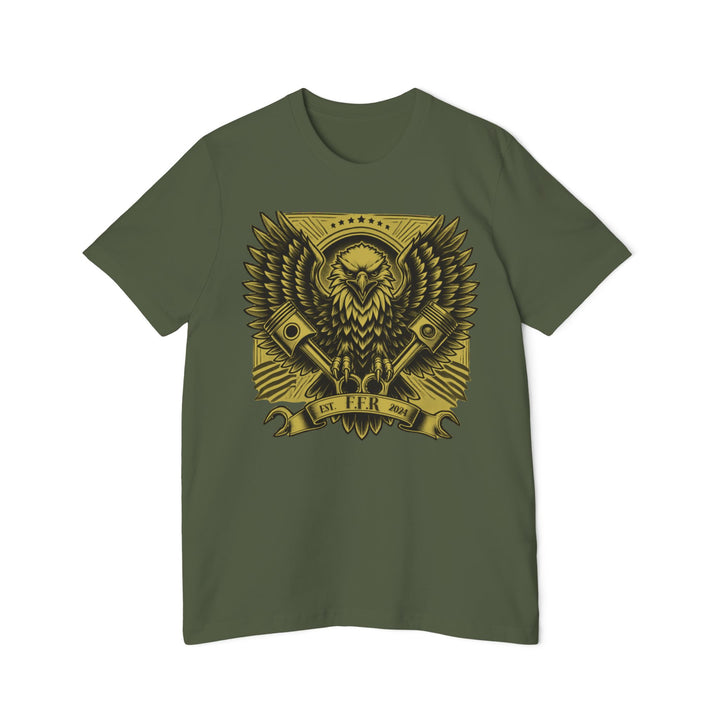American Made Eagle And Pistons - Unisex T-Shirt/ Freedom Forge Revolution