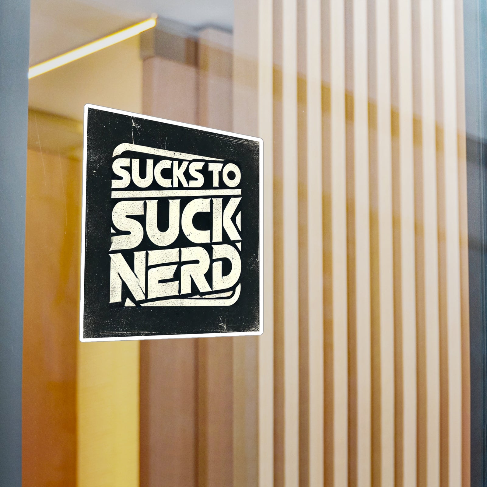 American Made Sucks To Suck Nerd Sticker - Swag/ Freedom Forge Revolution