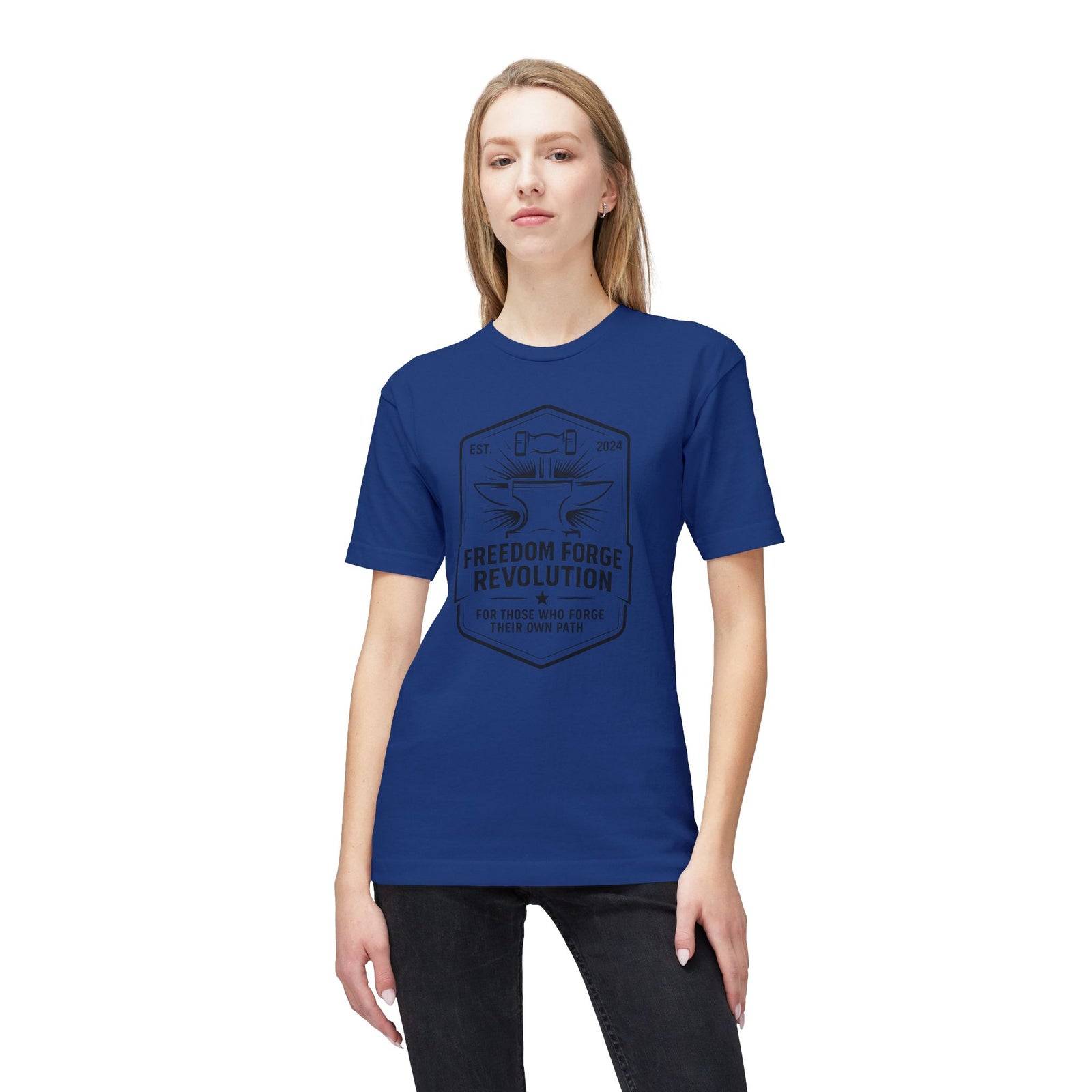 American Made Relaxed Fit Midweight T-shirt - T-Shirt/ Freedom Forge Revolution