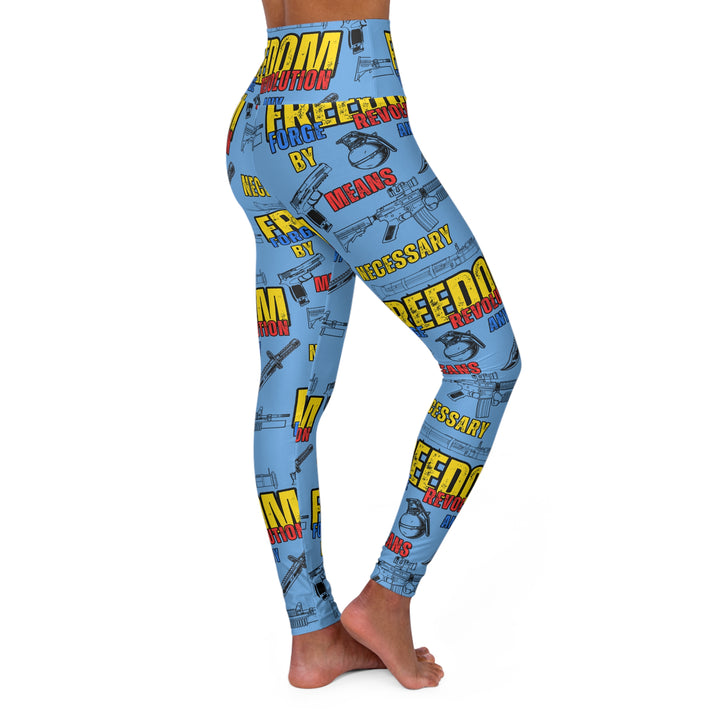 High Waisted Yoga Leggings - By Any Means