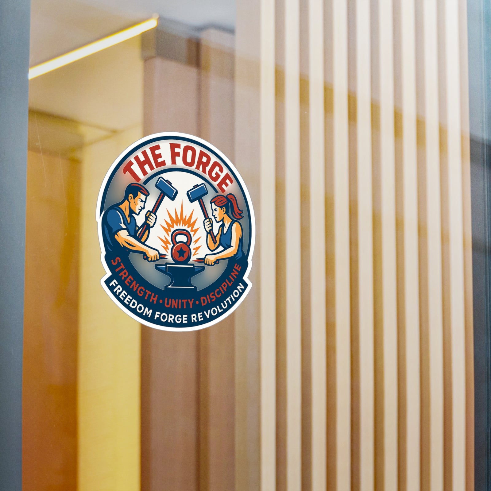 American Made The Forge Sticker - Swag/ Freedom Forge Revolution