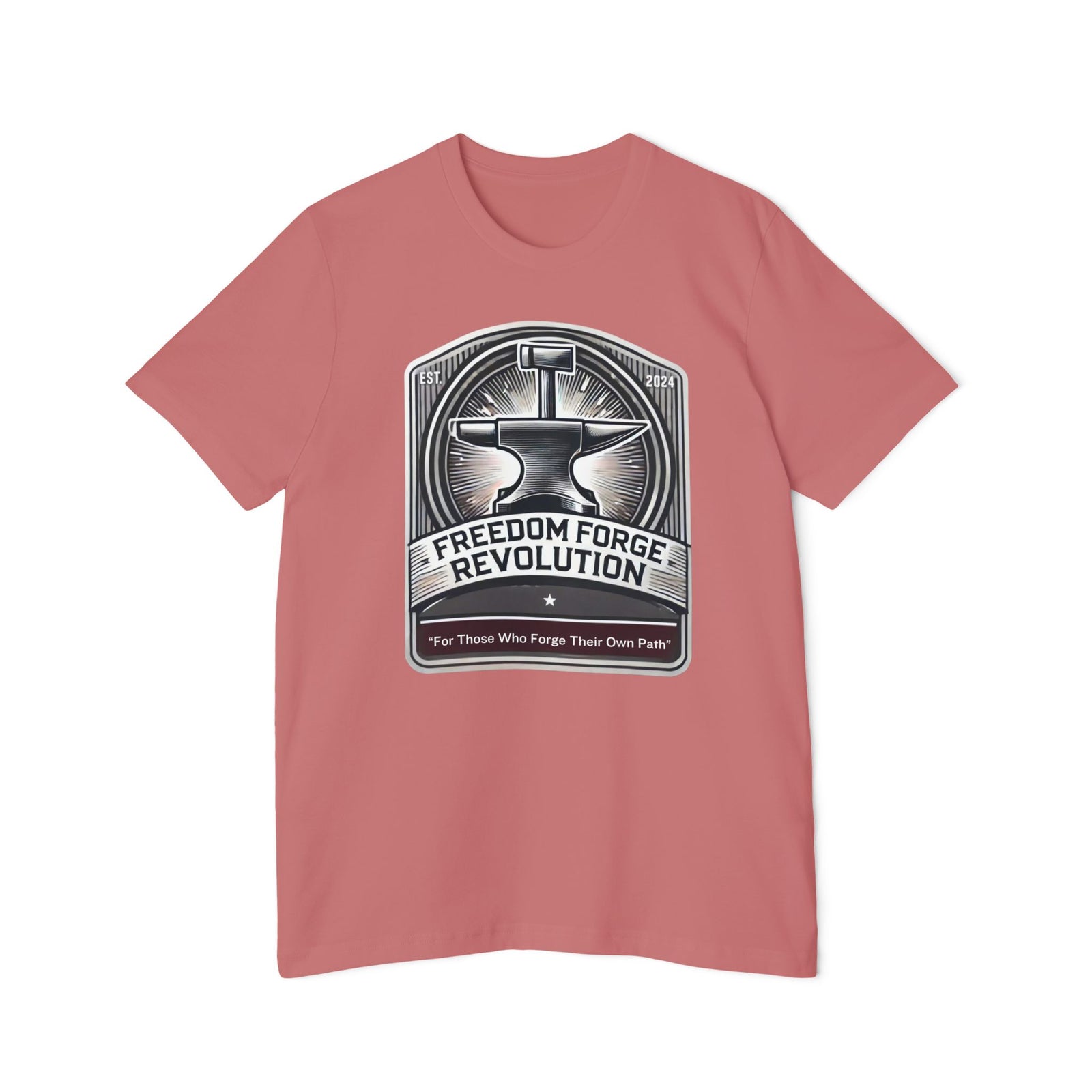 American Made Hammer And Anvil - Unisex T-Shirt/ Freedom Forge Revolution