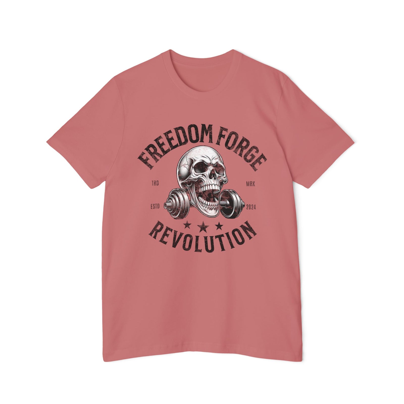 American Made Skull And Cross Plates - Unisex T-Shirt/ Freedom Forge Revolution