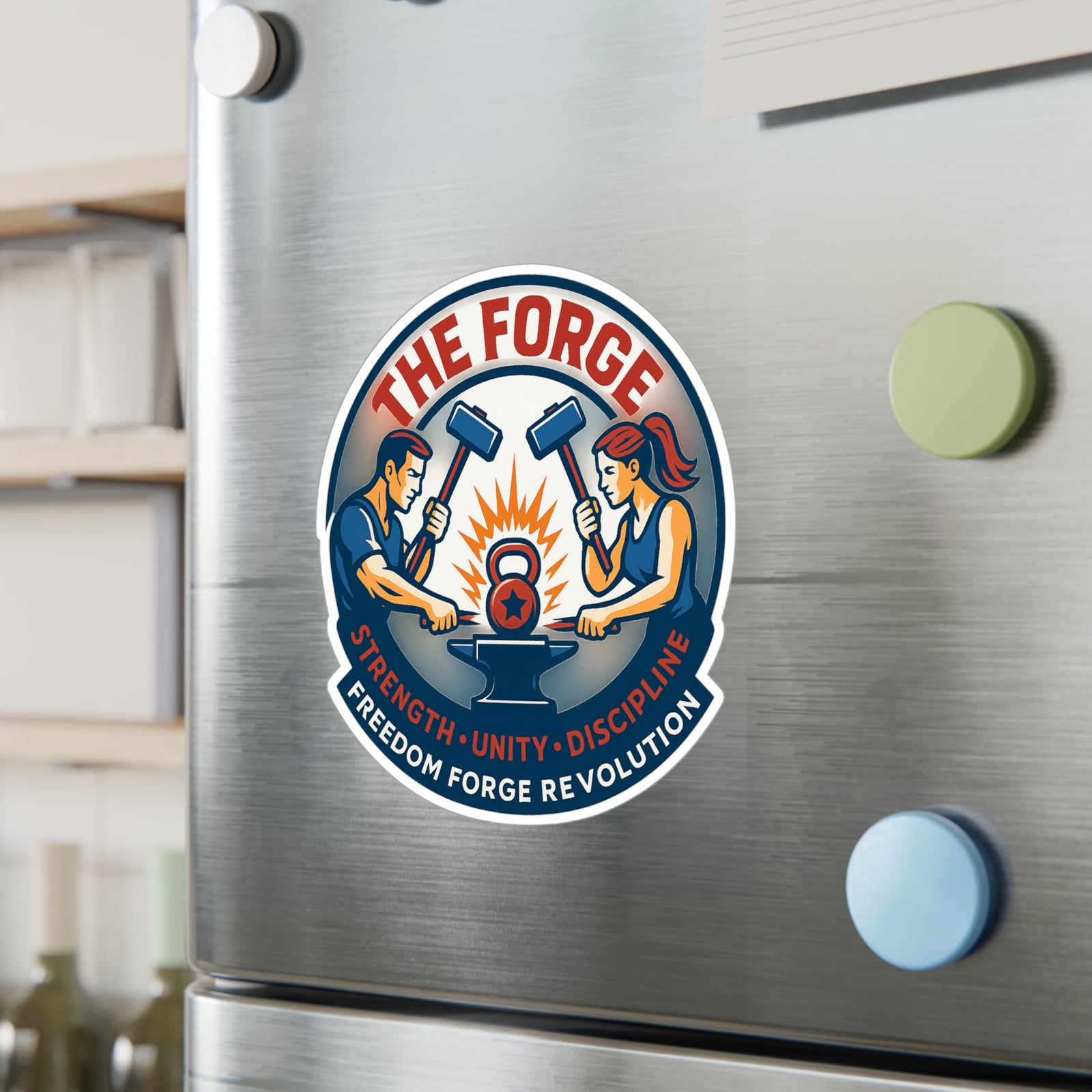 American Made The Forge Sticker - Swag/ Freedom Forge Revolution