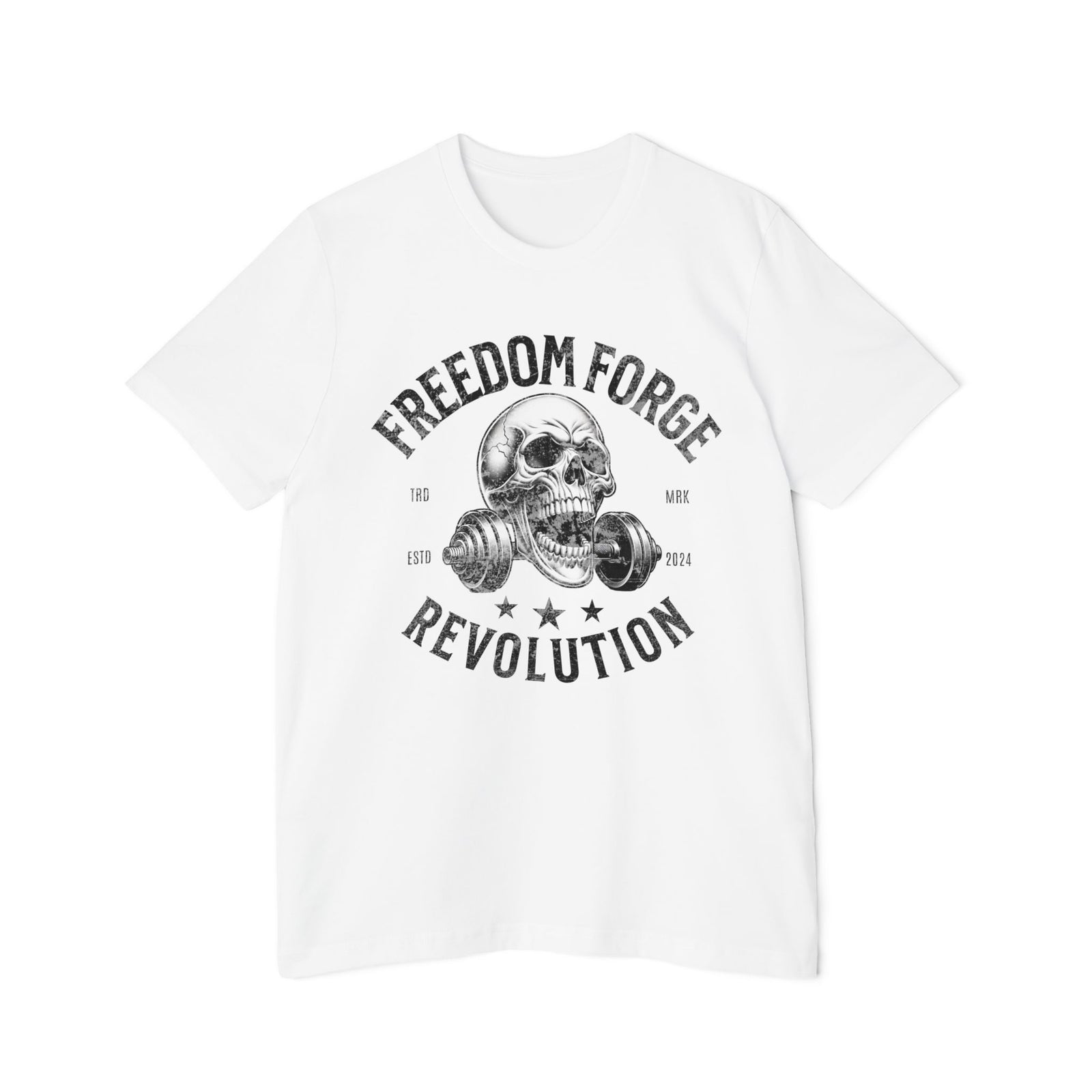 American Made Skull And Cross Plates - Unisex T-Shirt/ Freedom Forge Revolution