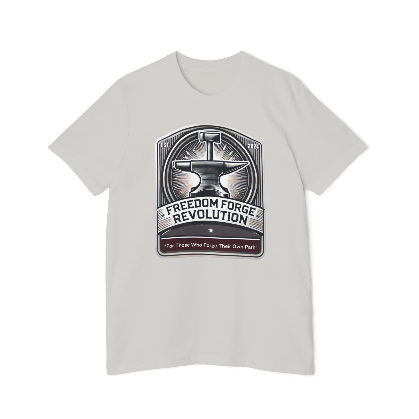 American Made Hammer And Anvil - Unisex T-Shirt/ Freedom Forge Revolution