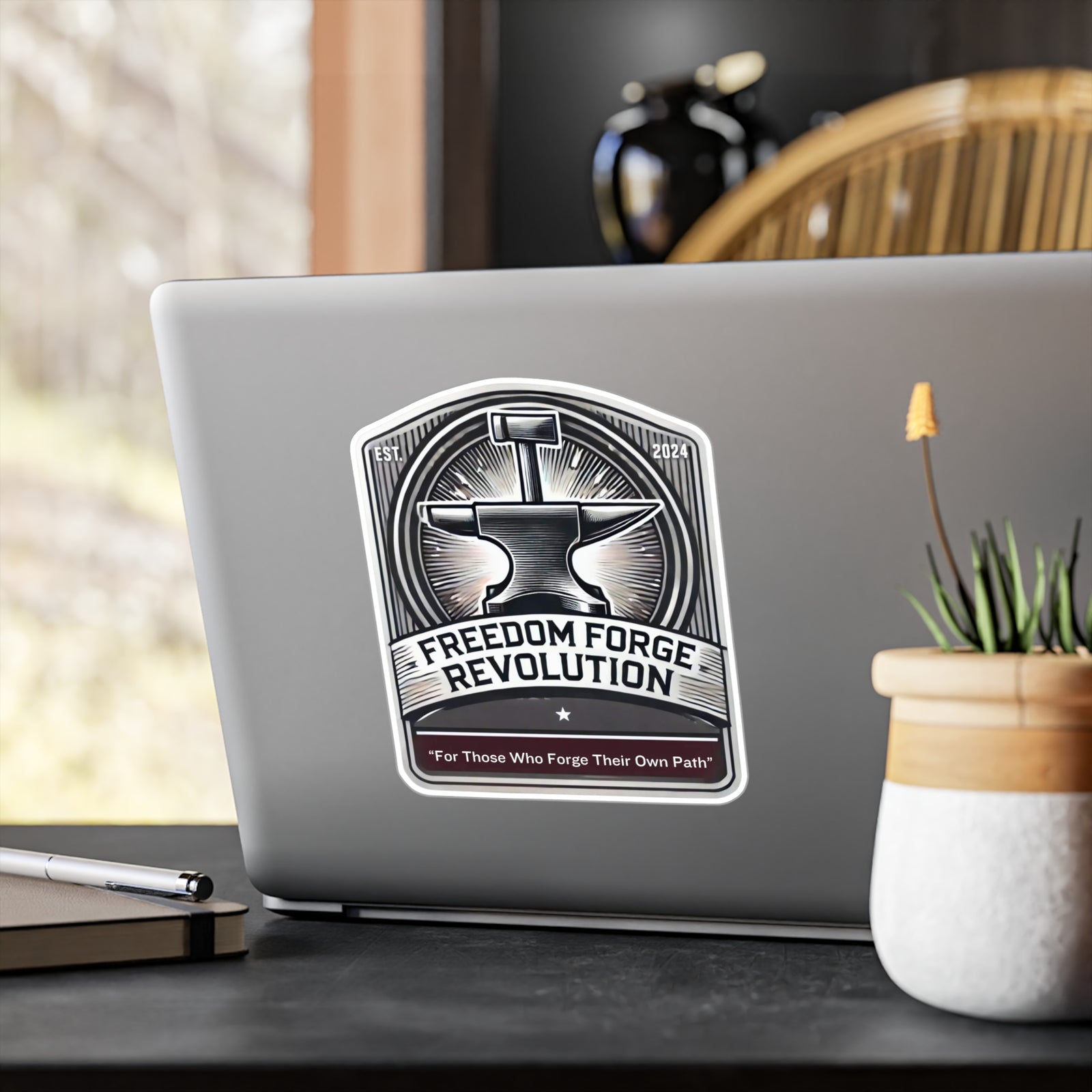 American Made Hammer and Anvil Sticker - Swag/ Freedom Forge Revolution