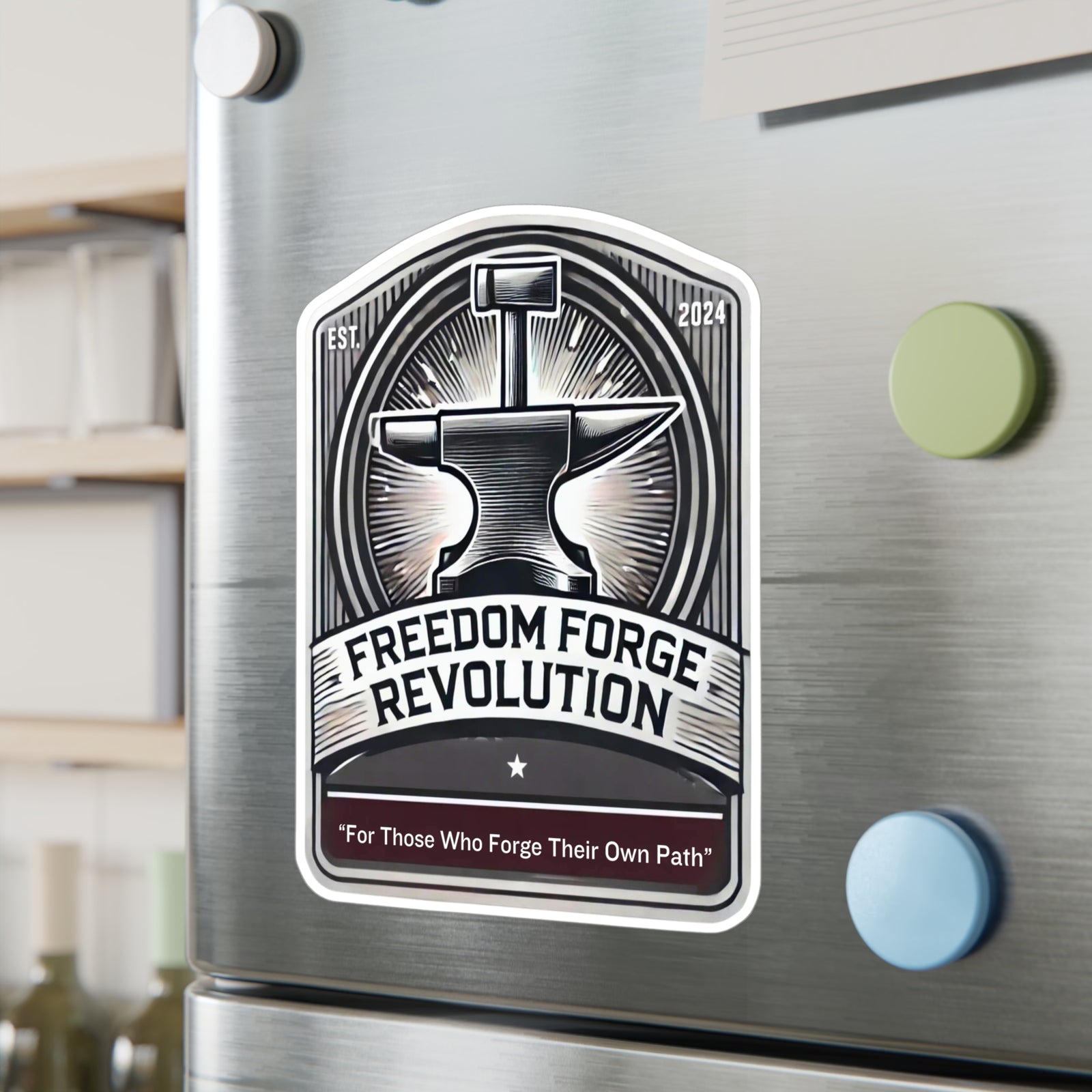 American Made Hammer and Anvil Sticker - Swag/ Freedom Forge Revolution