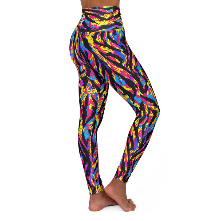High Waisted Yoga Leggings - Rad Tiger