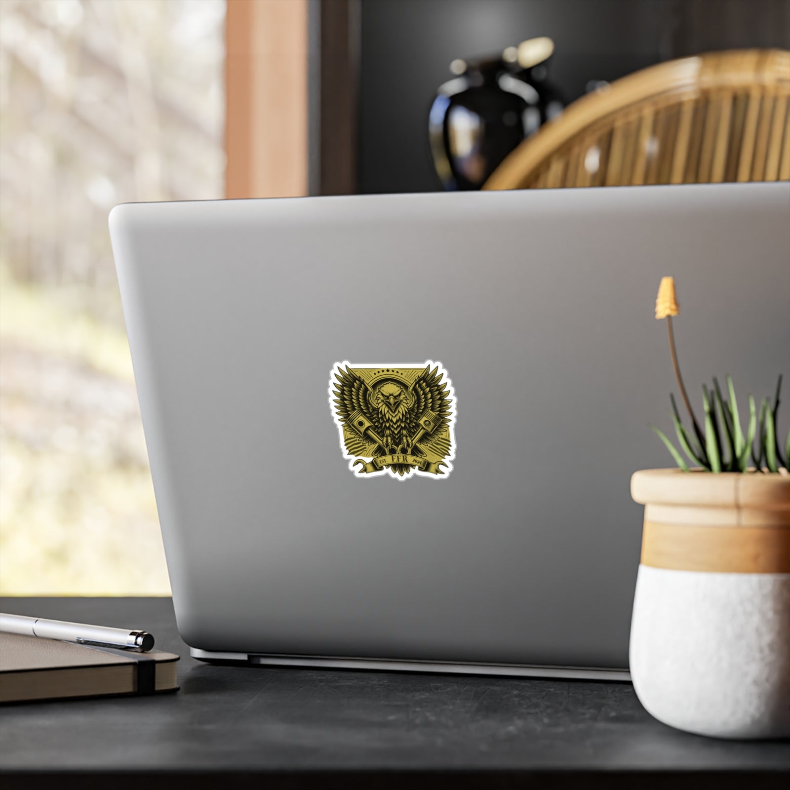 American Made Eagle and Pistons Sticker - Swag/ Freedom Forge Revolution