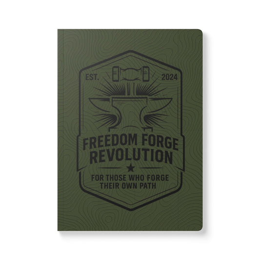 Freedom Forge Revolution Journal — Inspirational Leather-Style Softcover Notebook