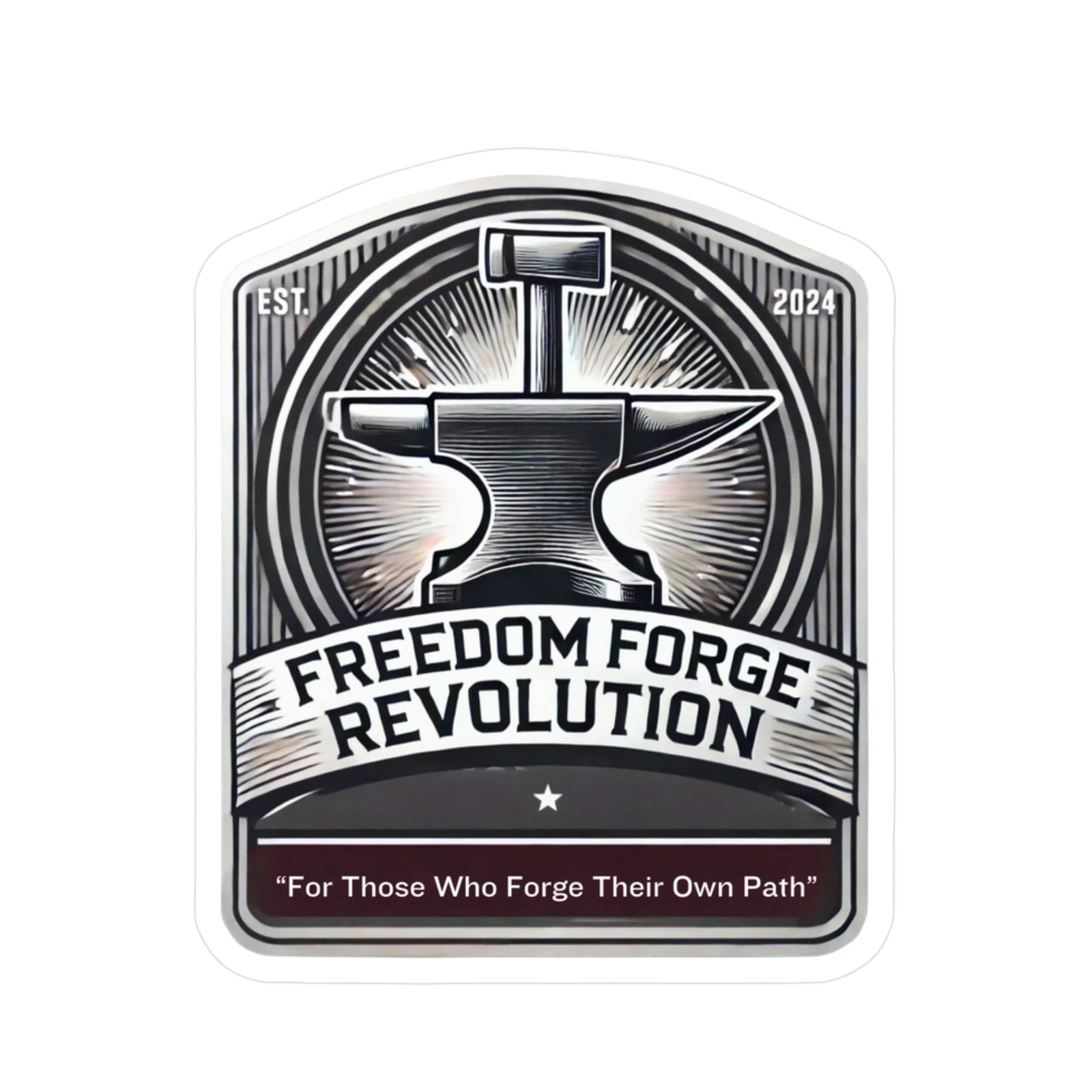 American Made Hammer and Anvil Sticker - Swag/ Freedom Forge Revolution