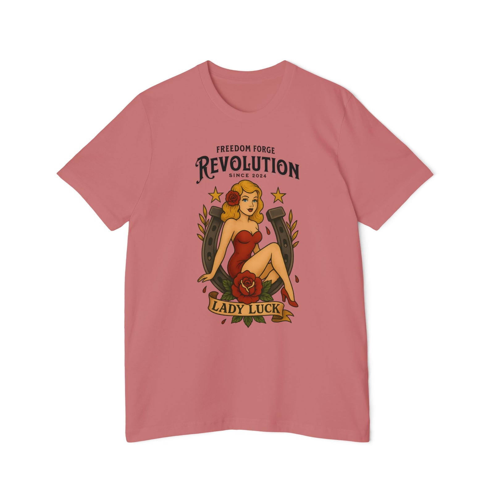 American Made Lady Luck - Unisex T-Shirt/ Freedom Forge Revolution