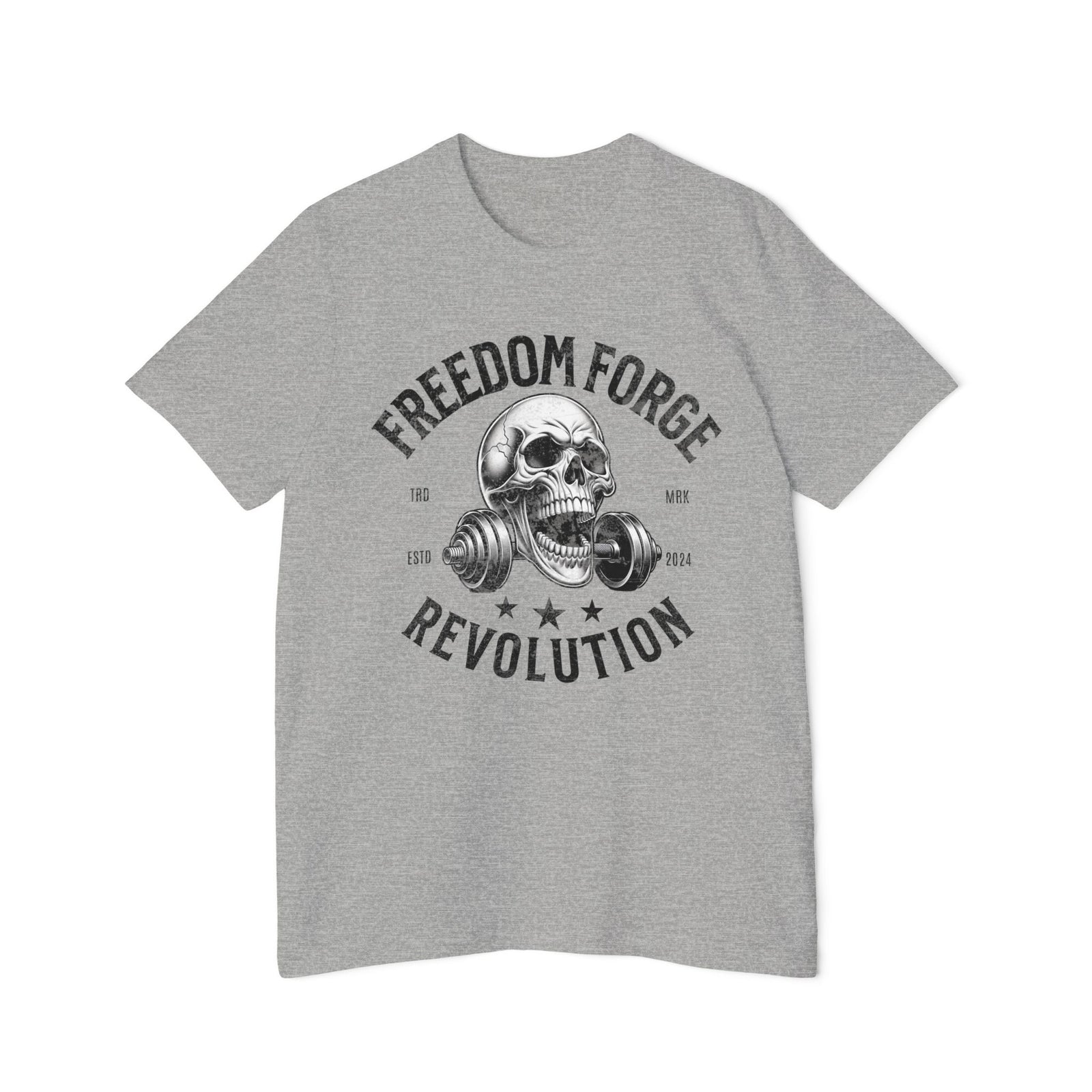 American Made Skull And Cross Plates - Unisex T-Shirt/ Freedom Forge Revolution