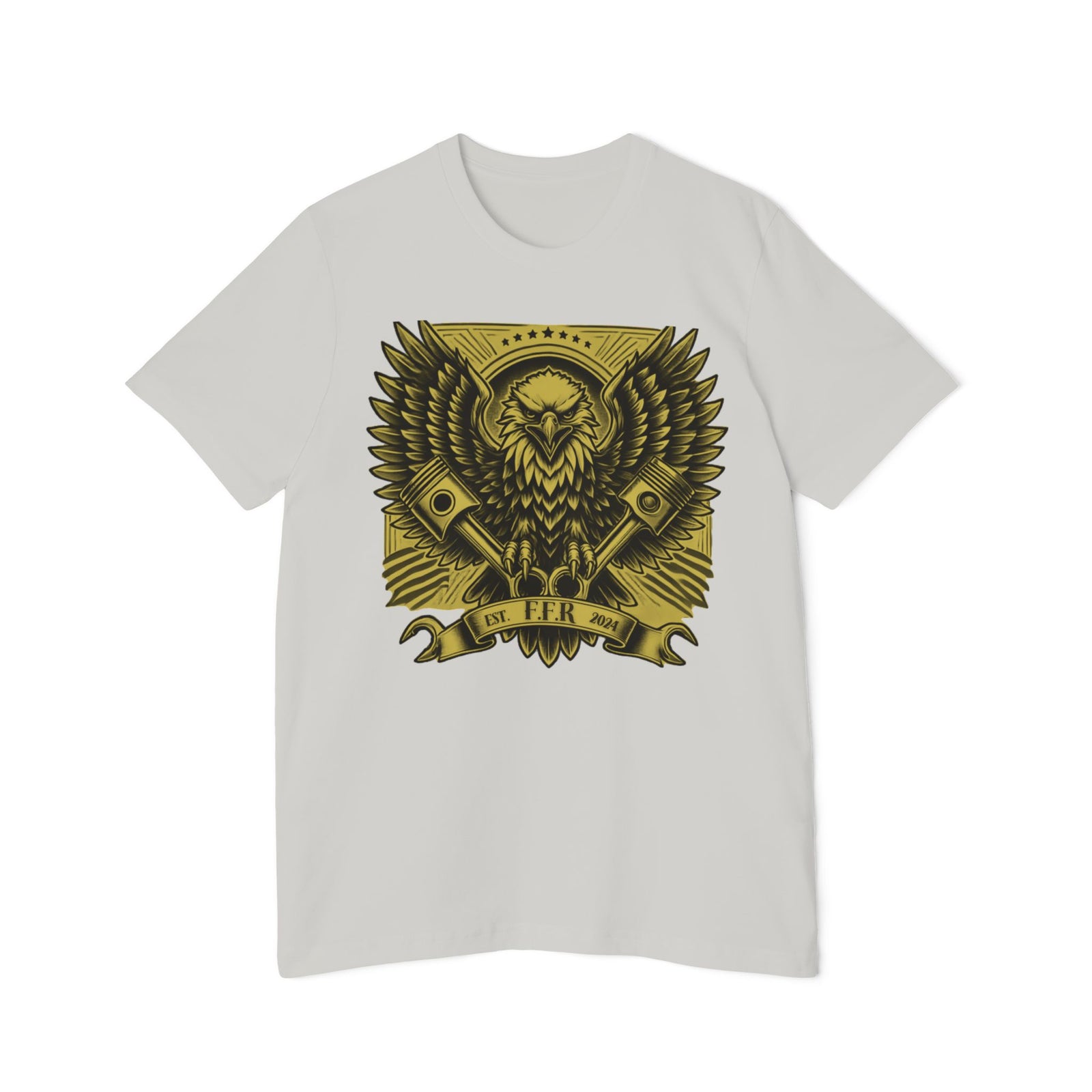American Made Eagle And Pistons - Unisex T-Shirt/ Freedom Forge Revolution