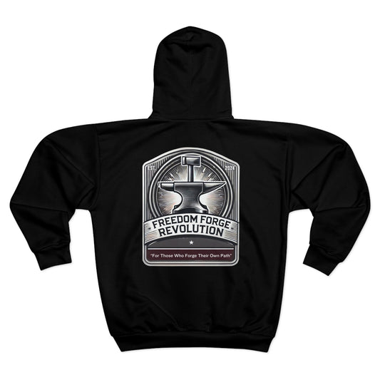 Unisex Zip Hoodie - Freedom Forge Revolution
