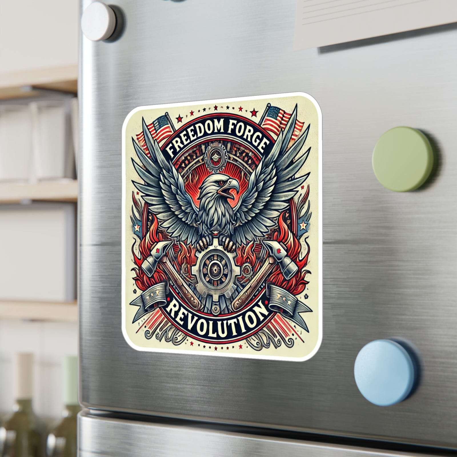American Made Strength, Creation, Patriotism Sticker - Swag/ Freedom Forge Revolution