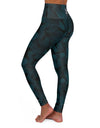 American Made Motivational High Waisted Yoga Leggings for Fitness Enthusiasts - Leggins/ Freedom Forge Revolution