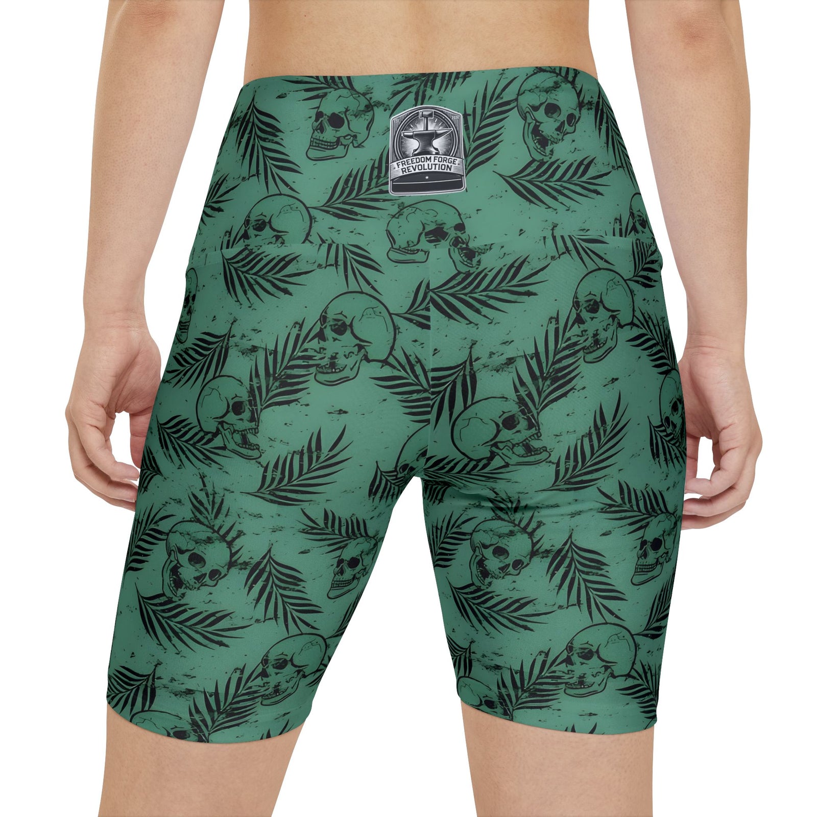 American Made Empowerment Women's Workout Shorts - Freedom Forge Revolution - Leggins/ Freedom Forge Revolution