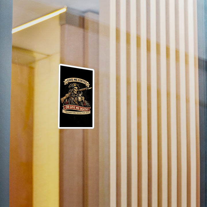 Coffee Or Death Sticker