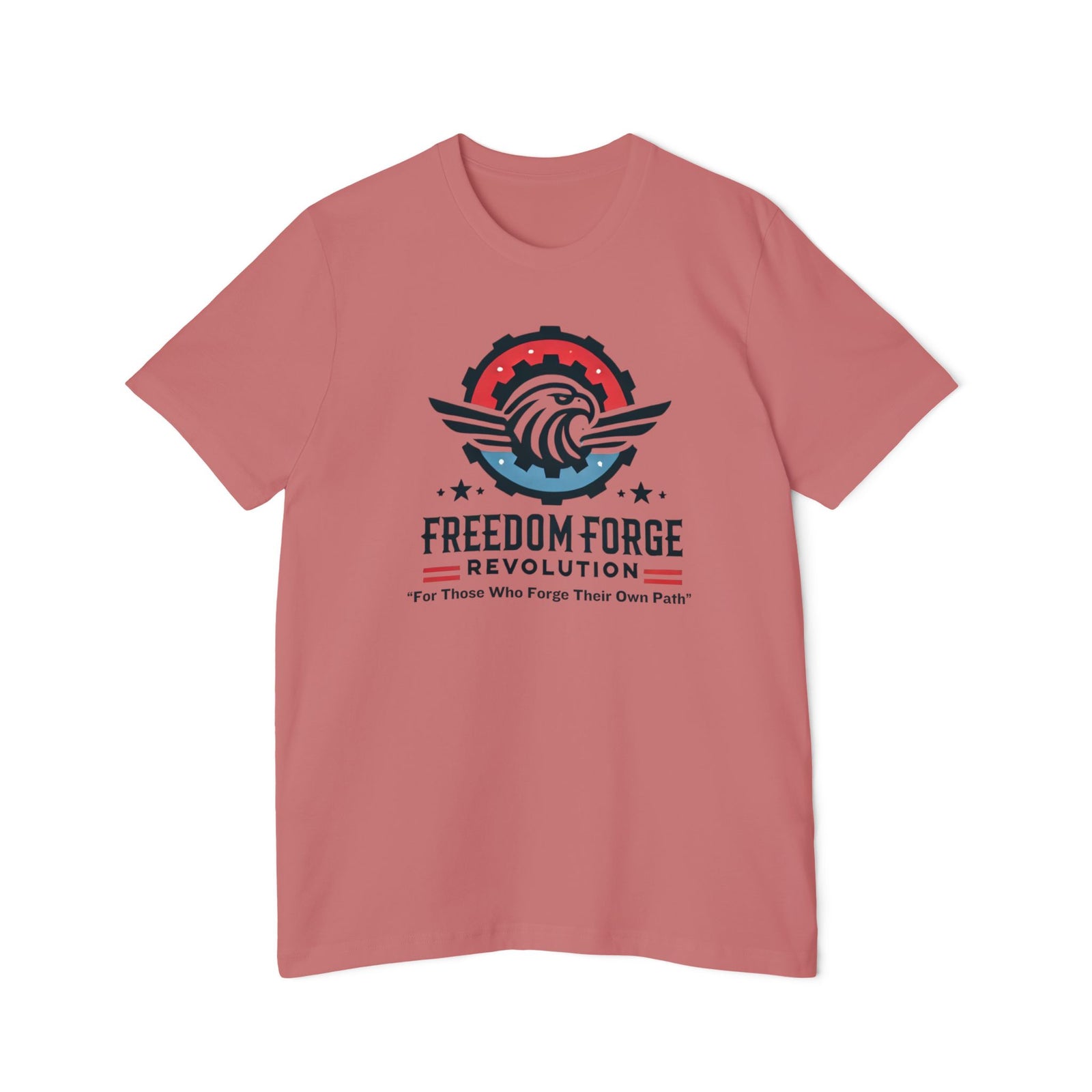 American Made Eagle And Gear - Unisex T-Shirt/ Freedom Forge Revolution