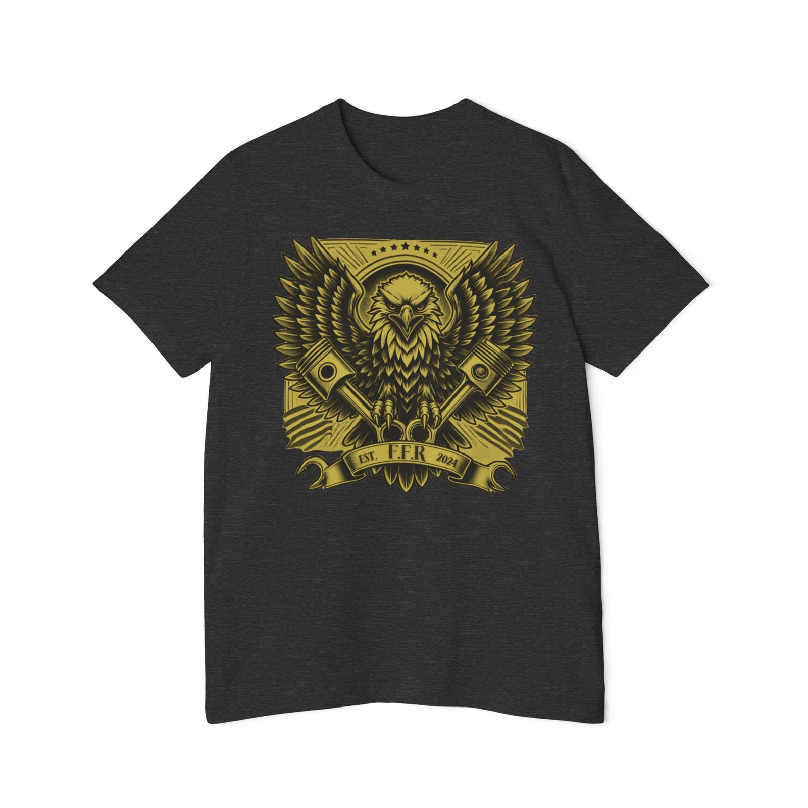 American Made Eagle And Pistons - Unisex T-Shirt/ Freedom Forge Revolution