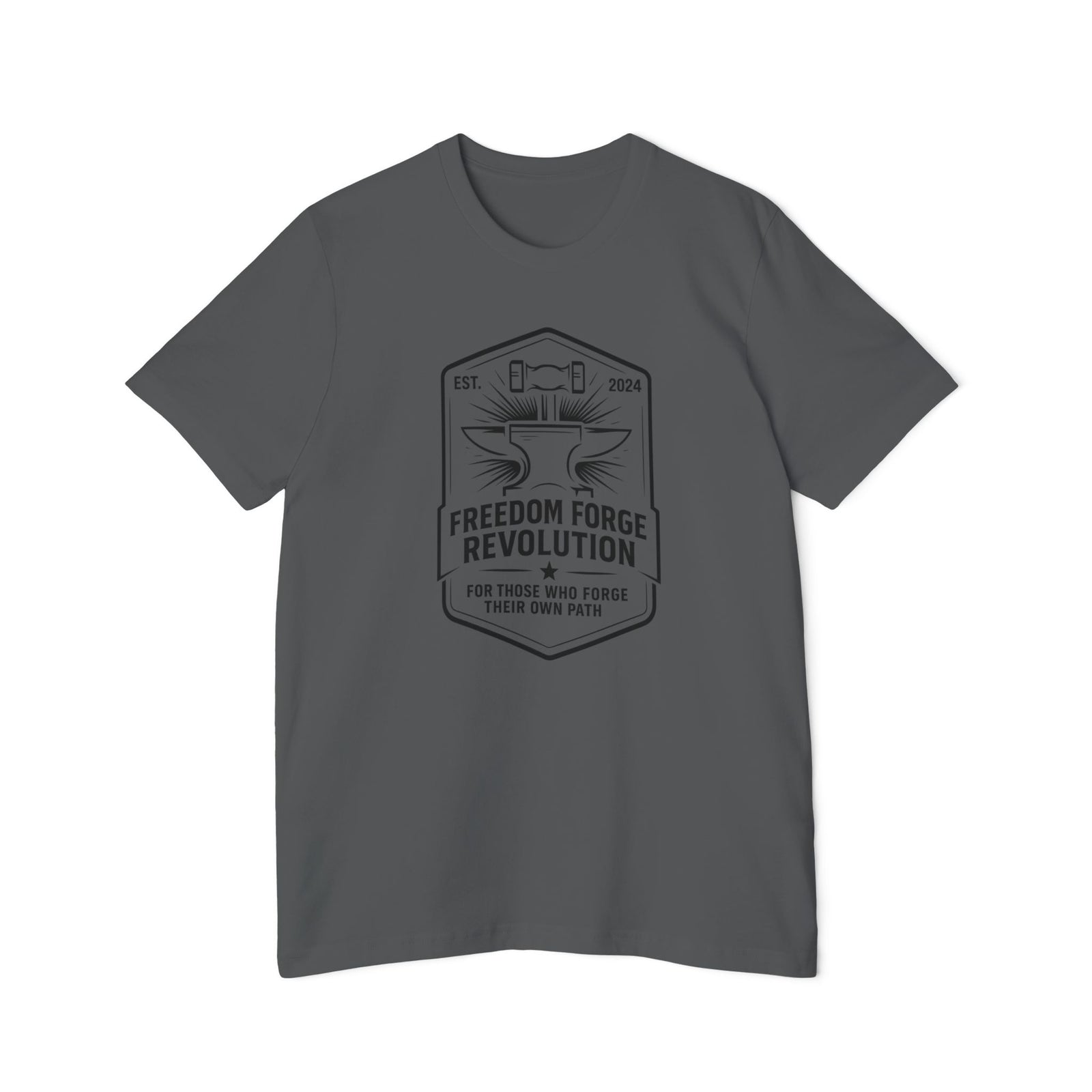 American Made Hammer and Anvil Variant - Unisex T-Shirt/ Freedom Forge Revolution