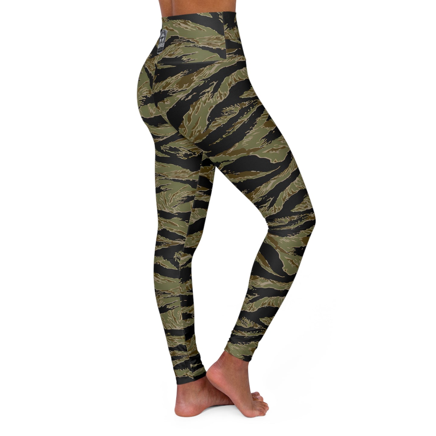 American Made Tiger Camo High Waisted Yoga Leggings - All Over Prints/ Freedom Forge Revolution