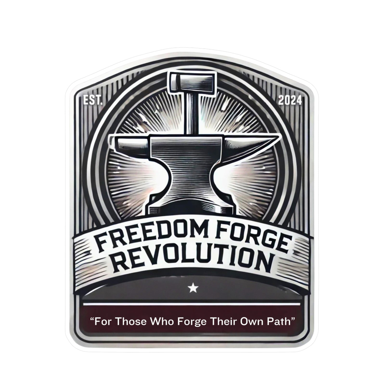 American Made Hammer and Anvil Sticker - Swag/ Freedom Forge Revolution