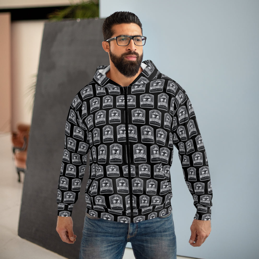 American Made Unisex Zip Hoodie - Freedom Forge Revolution - Hoodies and Pullovers/ Freedom Forge Revolution