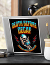 American Made Death Before Decaf Sticker - Swag/ Freedom Forge Revolution