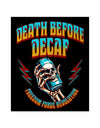 American Made Death Before Decaf Sticker - Swag/ Freedom Forge Revolution
