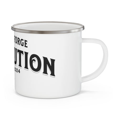 American Made Freedom Forge Revolution Enamel Camping Mug - Adventure Mug, Hiking Gear, Outdoor Cup, Gift for Campers, Unique Travel Mug - Mug/ Freedom Forge Revolution