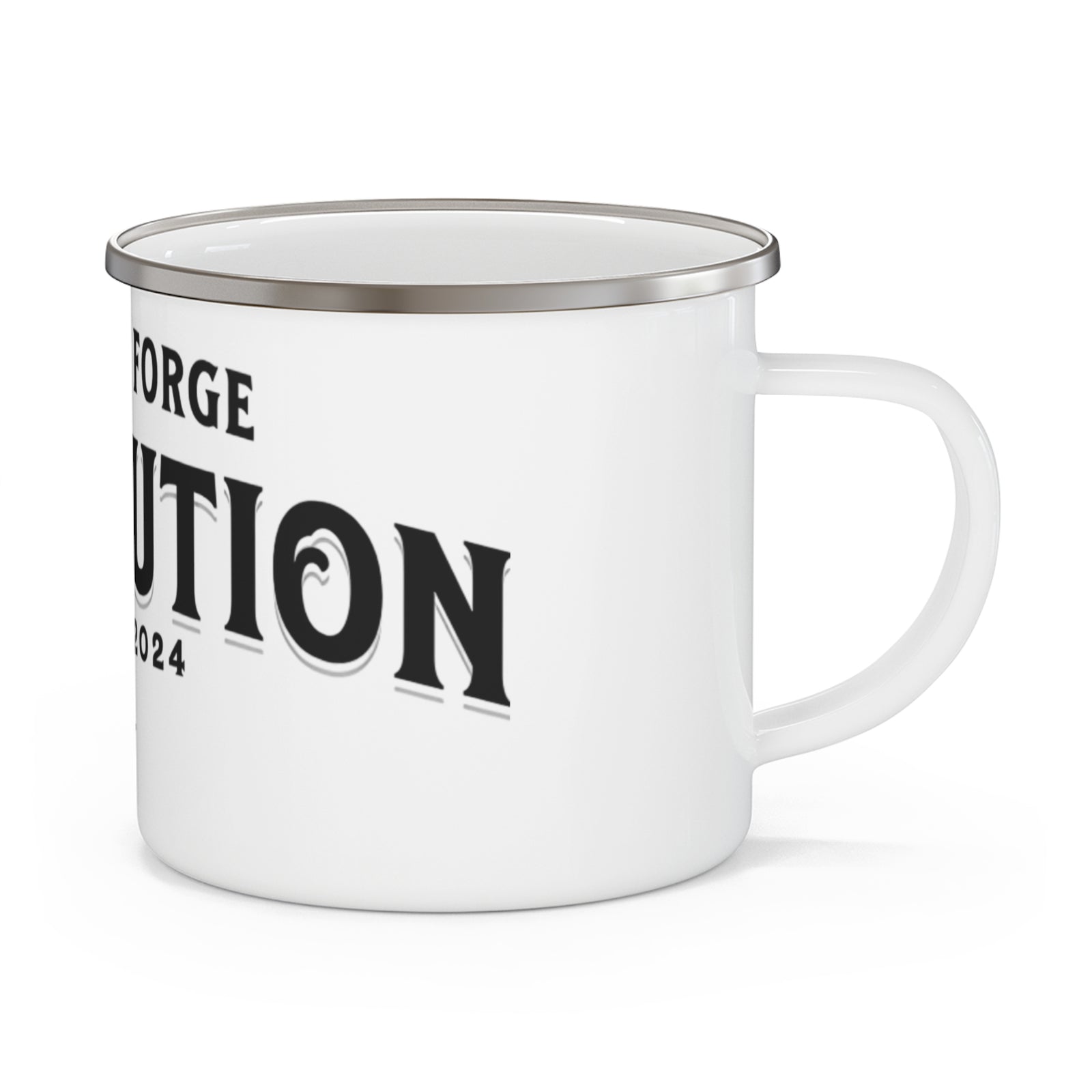 American Made Freedom Forge Revolution Enamel Camping Mug - Adventure Mug, Hiking Gear, Outdoor Cup, Gift for Campers, Unique Travel Mug - Mug/ Freedom Forge Revolution