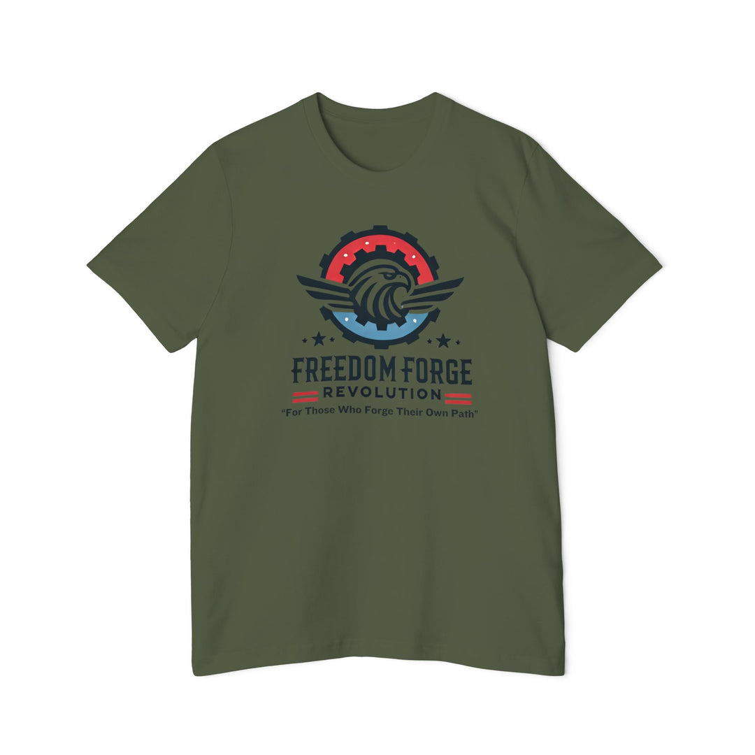 American Made Eagle And Gear - Unisex T-Shirt/ Freedom Forge Revolution